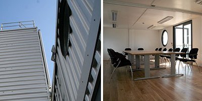 Barking Riverside Shipping Container Marketing Suite