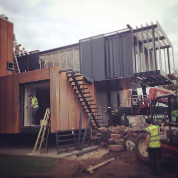 Roy ho Here Shipping container house northern ireland