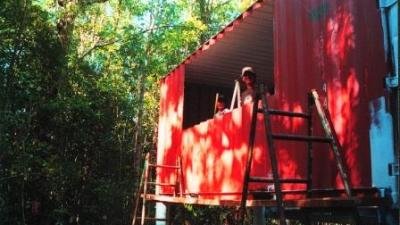 A Shipping Container Rainforest Research Center