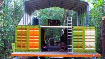 A Shipping Container Rainforest Research Center