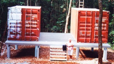 A Shipping Container Rainforest Research Center