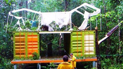 A Shipping Container Rainforest Research Center